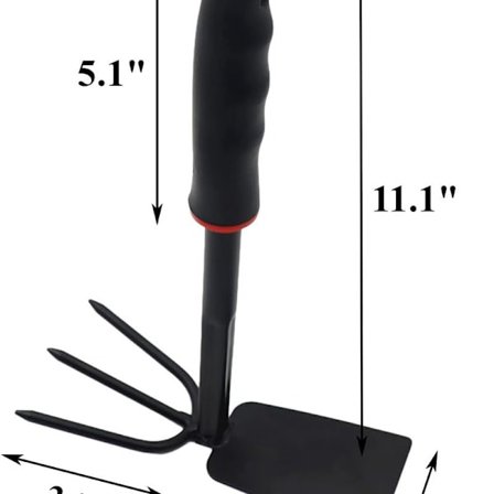 Håndkultivator, haveværktøj til havearbejde, dobbelt hoved håndfræser