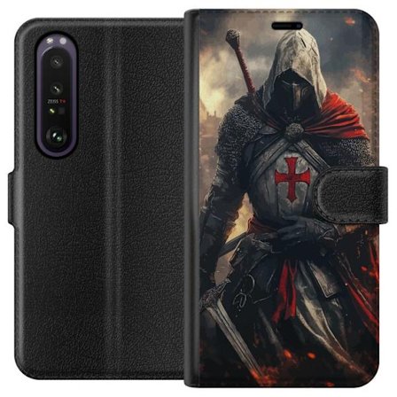 Kompatibel Tegnebogsetui til Sony Xperia 1 III Templer korsridder kriger