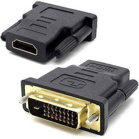 2 st Hdmi till Dvi-adapter, Dvi-d hane till Hdmi hona adapter, Hdtv-konverteradapter Full Hd guldpläterade kontakter