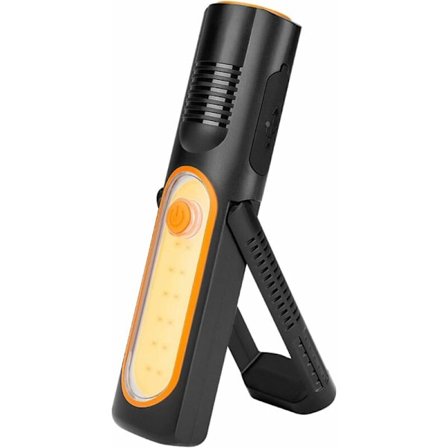 Multifunksjonelle oppladbare lommelykter, nødvedlikeholdslys, billykter, bærbare utendørslys (farge: oransje)