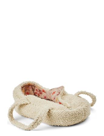 Doll Carrier, Off. White Bouclé Toys Dolls & Accessories Dolls Accessories Cream Smallstuff