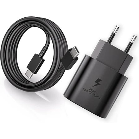 【PP】Pikalaturi kaikille Samsung-malleille 2 metrin pituisella USB-C-kaapelilla, musta