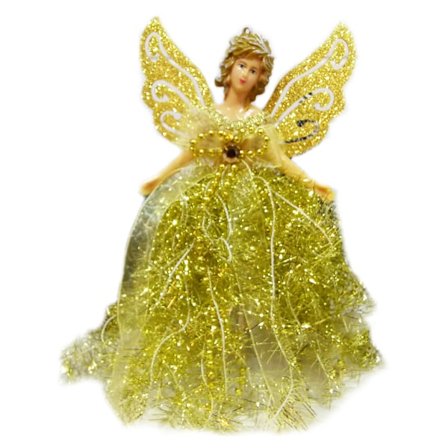 Juleengel for Glitter til Dukke Hengende Juletre Anheng Ornamenter Hjem D