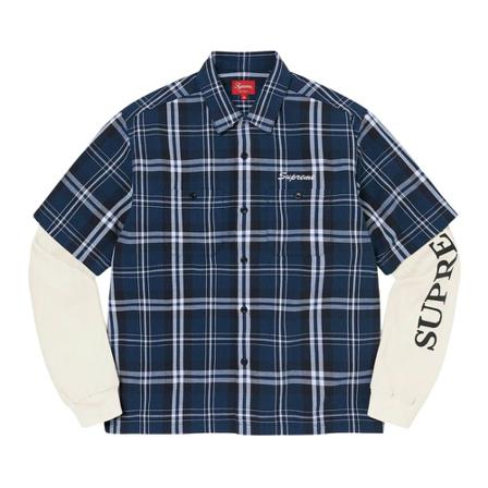 Supreme Shirts Blå, Herre Langærmet