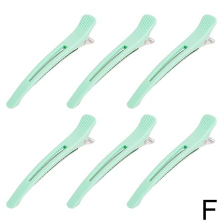 6 St Hårklippningssektion Gör-det-själv-salong Stylingklämmor Clamp Claw Crocodi