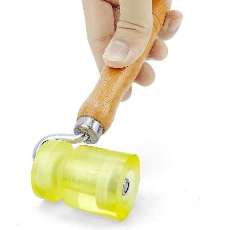 40 mm Gummi Tapetrulle Kantrulle Flad Trykrulle Håndrulle Vinylrulle Til Installation Af Tapet (18,5x4x3,5 cm)