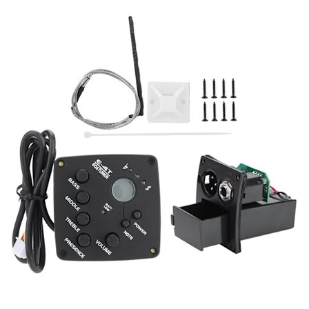 E-4T 4-bånds EQ Equalizer Pickup Tuner til akustisk guitar Musikinstrument Tilbehørssæt