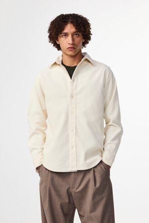 NN07 Colby Shirt male White Organic Cotton