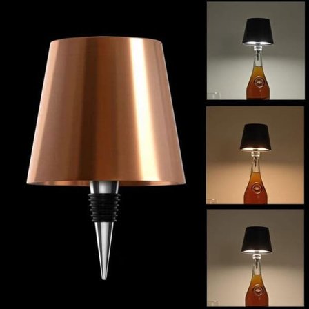 Uppladdningsbar lampskärm för flaska