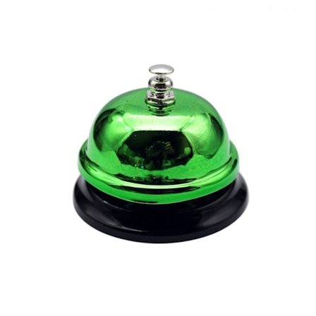Ring Bell Desk Counter reception GREEN