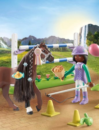 PLAYMOBIL Playmobil Horses Of Waterfall Jumping Arena With Zoe And Blaze - 71355 - Multi/patterned - ONE SIZE