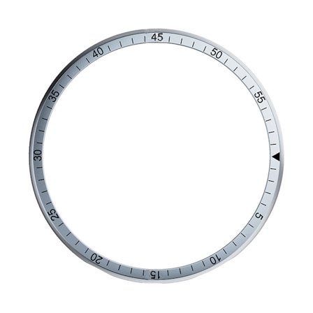 Tyylikäs hopeinen kehysrengas 44 mm Galaxy Watch Active2:lle