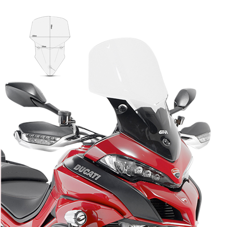 Owiewka Givi D-ST Przezroczysta - Ducati Multistrada 1200 S 2015-2016