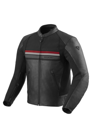 Giacca Moto REV'IT! Mile 2 Nero/Rosso 56