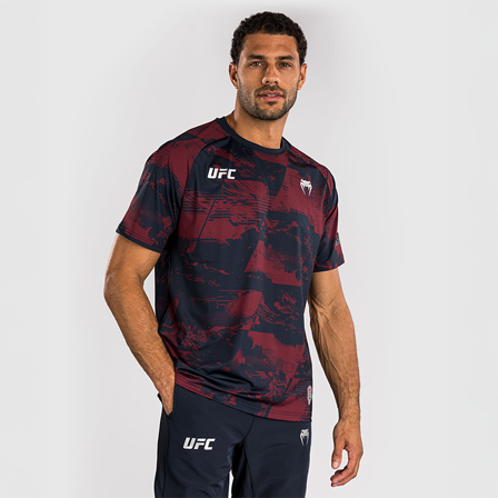 UFC Zenith by Venum Fight Week Dry Tech T shirt Blå Röd Grå