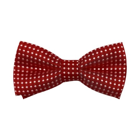 1 vinröd med vita prickar justerbar formell fluga