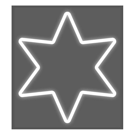 Dekorativ Figur EDM 72129 Flexiled Stjärna 60 x 3 x 80 cm