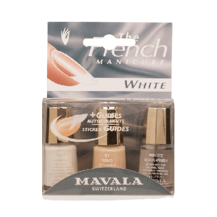 Mavala Fransk Manikyr Kit Nagellack Dam Vit 3 x 5 ml