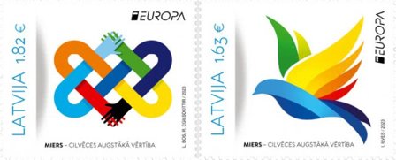 Letland - EUROPA 2023 Fred - Postfrisk sæt 2v