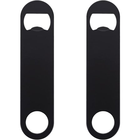 Ølflaskeåbner, 2 stykker, flad flaskeåbner, rustfrit stål, ølåbner, bar, flaskeåbner til køkken, bar