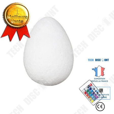 Bordslampa - TD - Äggformad lampa - LED - 16 färger - Inredning