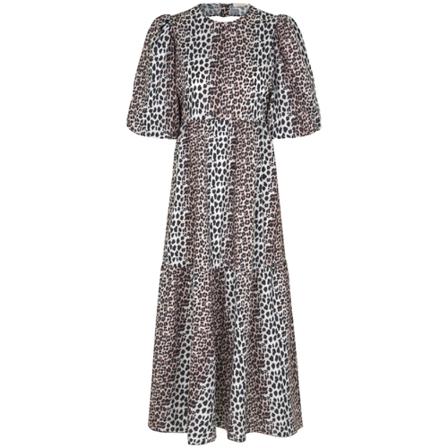 Notes Du Nord Carrie Kjole Leopard Sort, Dame