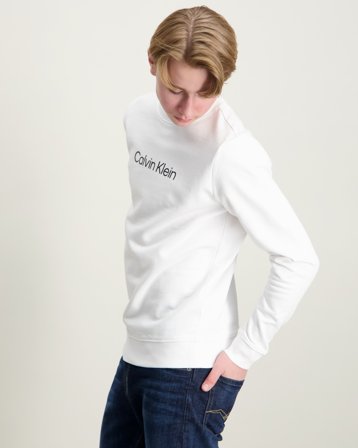 Calvin Klein INST. LOGO REGULAR CN Hvid T-shirts Dreng - Kids Brand Store
