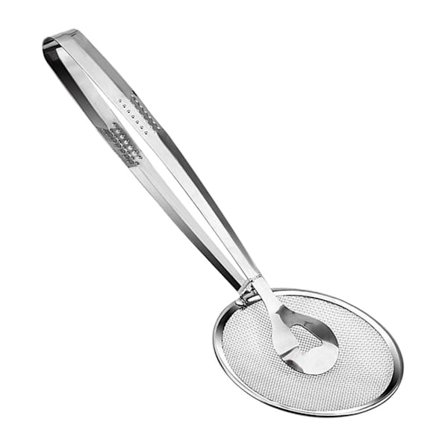 Fry Spoon & Tongs in Stainless Steel - Easy Cooking!
