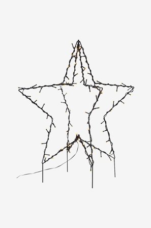 Star Trading - Utomhusdekoration Foldy 55 cm - Svart - Julbelysning ute - Från Homeroom