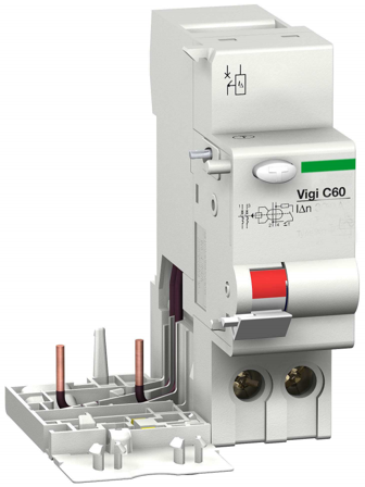 Schneider Electric Vigi C60 Jordfeilmodul 63 A, 300 mA, AC 2-polet, Stikkontakter & kabler