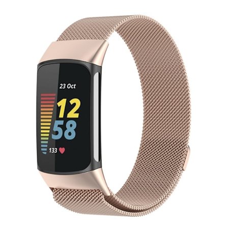 Milanese Loop -ranneke Fitbit Charge 5 -samppanjakulta