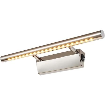 5W LED-peilivalaisin - Kylpyhuoneen peilivalo, jossa kytkin, vedenpitävä meikkivalo, ruostumattomasta teräksestä valmistettu seinävalaisin, WC:n 