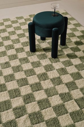 Jotex - Bomullsteppe Bomull 2 grønne + 1 naturhvit MELA - Kjøp Bomulls- & filleryer hos Jotex