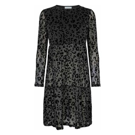 Liberté Leona Frill Kjole LS Sort, Dame