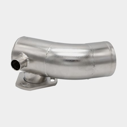 Avgaskrök Yanmar 4JHT rostfri, 76 mm