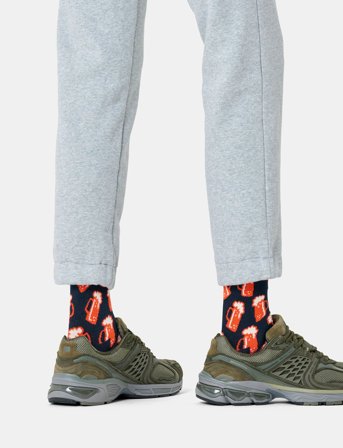 Happy Socks Beer Sock - Navy - 36-40