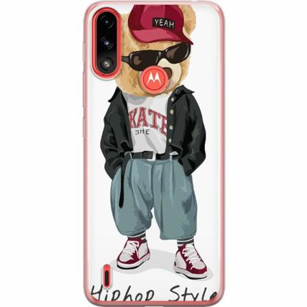 Motorola Moto E7 Power Mjukt Skal - Fashion Bear