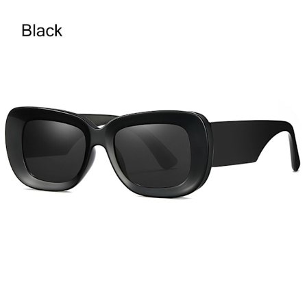 Suorakulmio Aurinkolasit Naisten Neliön muotoiset Aurinkolasit MUSTA MUSTA
