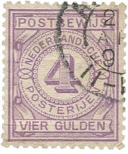 Holland 1884 - NVPH PW5 - Stemplet