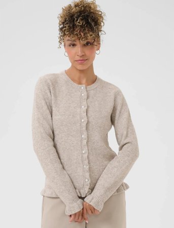 Cream Crjolly Knit Cardigan - Cream - XL