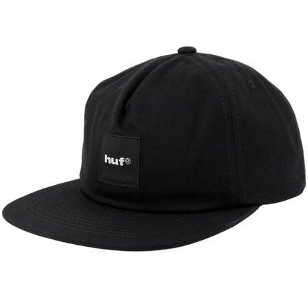 HUF - Svart snapback Keps - Box Logo Black A-Frame Snapback @ Hatstore