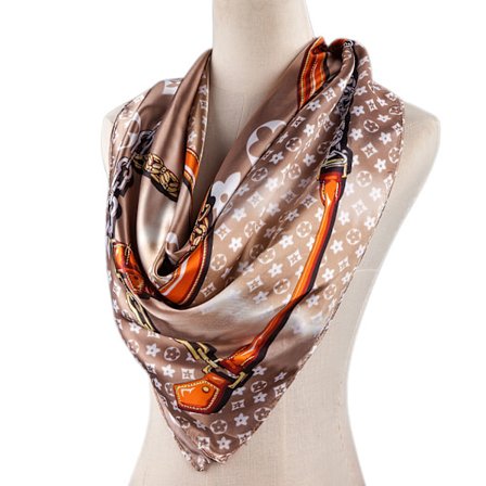 35 x 35 Kvinnors fyrkantiga silkesliknande hårsjal huvudsovande omslag satinhuvudduk