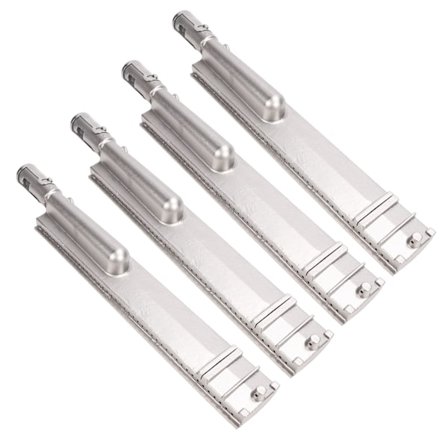 4 stk. Gasgrillbrænder 304 Rustfrit Stål Høj Styrke Varmebestandige BBQ Grillbrænderrør