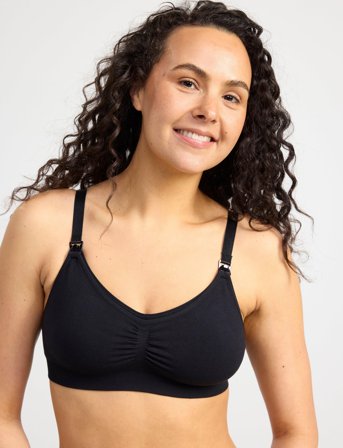 Lindex Bra Seamless Nursing Eco Moda - Black - S