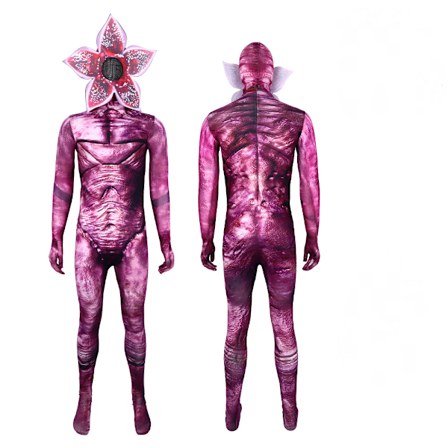 Demogorgon Kostume til Børn Drenge Halloween Skræmmende Cosplay Blomst Monster Jumpsuit A stil jumpsuit+hovedbeklædning A style jumpsuit+headgear Y