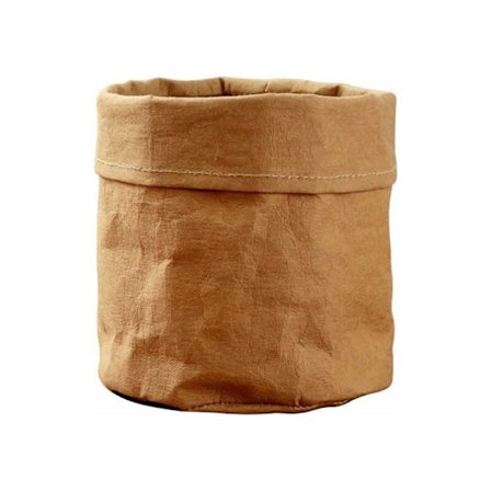 Monikäyttöinen pestävä kraft-paperinen työpöydän säilytyspussi Kukkaruukku