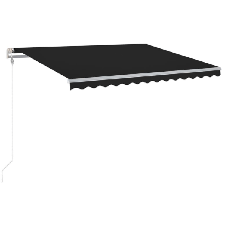 Vidaxl Automatisk Markis Med Vindsensor & Led 400x350 Cm Antraci Antracit