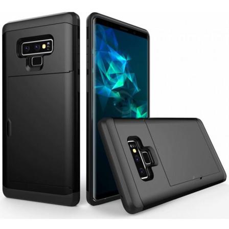 Samsung Note 9 Stöttåligt Skal Kortfack Streetwise Svart