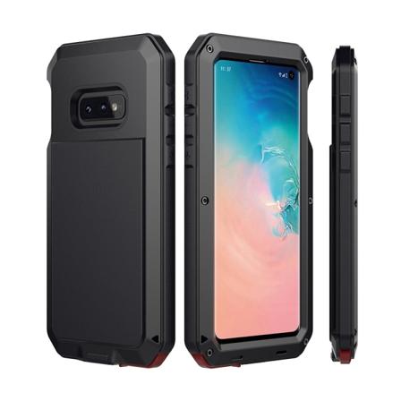 Stilsäkert HEAVY DUTY Aluminium Skal - Samsung Galaxy S10E Svart