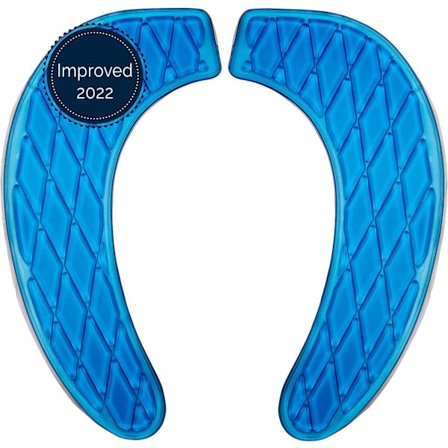 Geeli wc-istuinsuojus, wc-istuimen pehmuste, wc-kansi, pitkänomainen pehmustettu wc-istuin, liimautuvat geelipatjat, maksimaalinen paineenpoisto, 